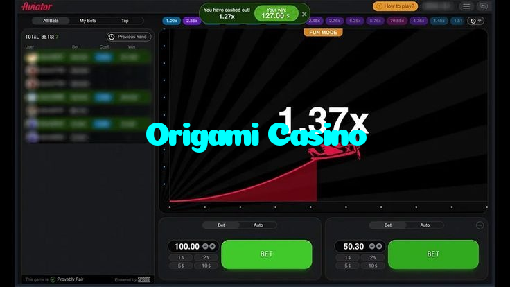 available types of Origami Casino bet including pre-match live express and system bets