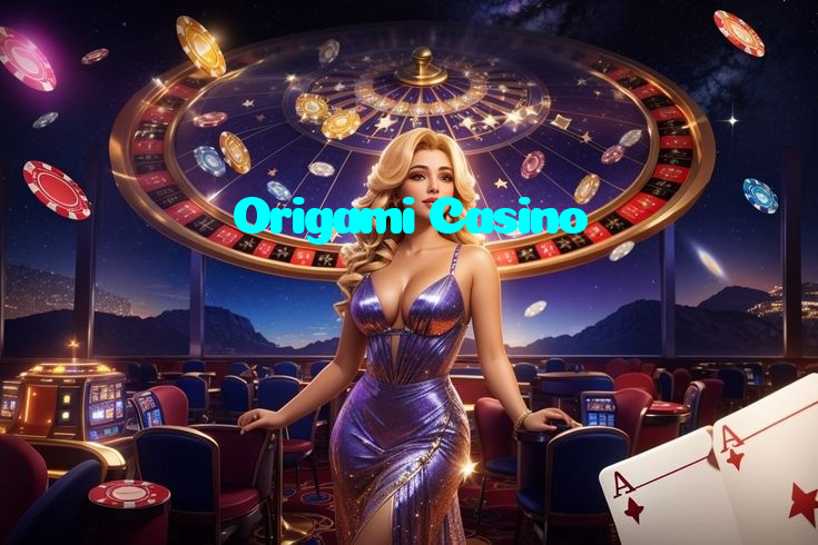 Origami Casino casino presented on mobile device in Pakistan with slots and live games